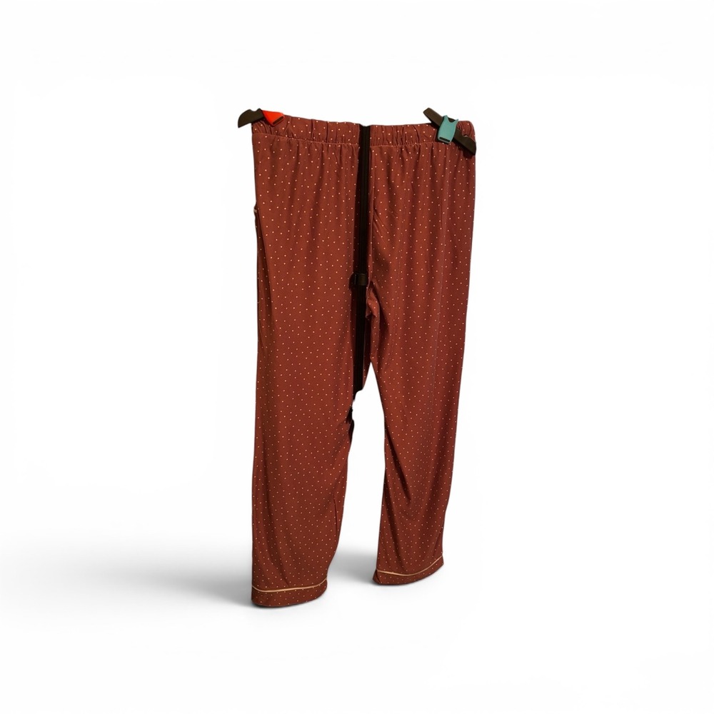 Lucky Brand Women's XXL Burgundy Polka Dot  PJ Pants Soft Stretch Sleepwear EUC